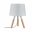 Neordic Table luminaire Berit E27 max. 20W White/Wood Fabric/Wood/Metal