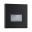 LED Recessed wall luminaire Edge Quadro square 80x5mm 1,2W 50lm 230V 2700K Black matt
