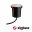 Plug & Shine LED Bodeneinbauleuchte Smart Home Zigbee Goldlicht Einzelspot Insektenfreundlich IP65 Tunable Warm 4,6W Schwarz/Edelstahl