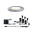 Plug & Shine LED-grondinbouwlamp Floor IP67 3000K 3x2,5W 30VA Edelstaal