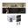 LumiTiles Profil des accessoires Top Cache 40x40mm Télégris