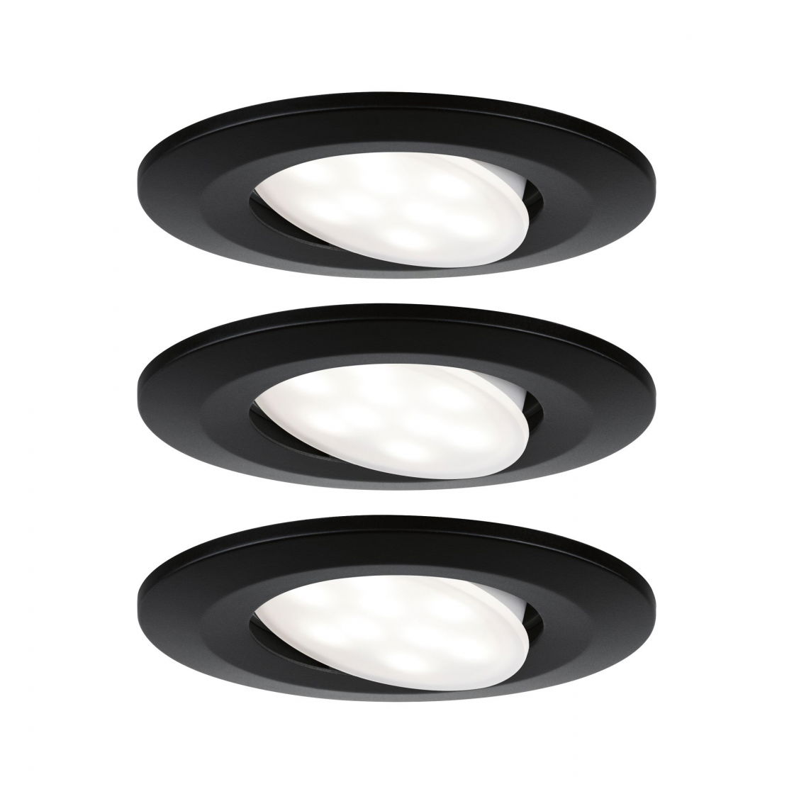 Led Einbauleuchte Calla Basisset Schwenkbar Ip65 Rund 90mm 3x6w 3x530lm