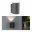 LED Außenwandleuchte Concrea IP65 110x135mm 3000K 6,8W 300lm 230V Schwarzer Sandstein Beton